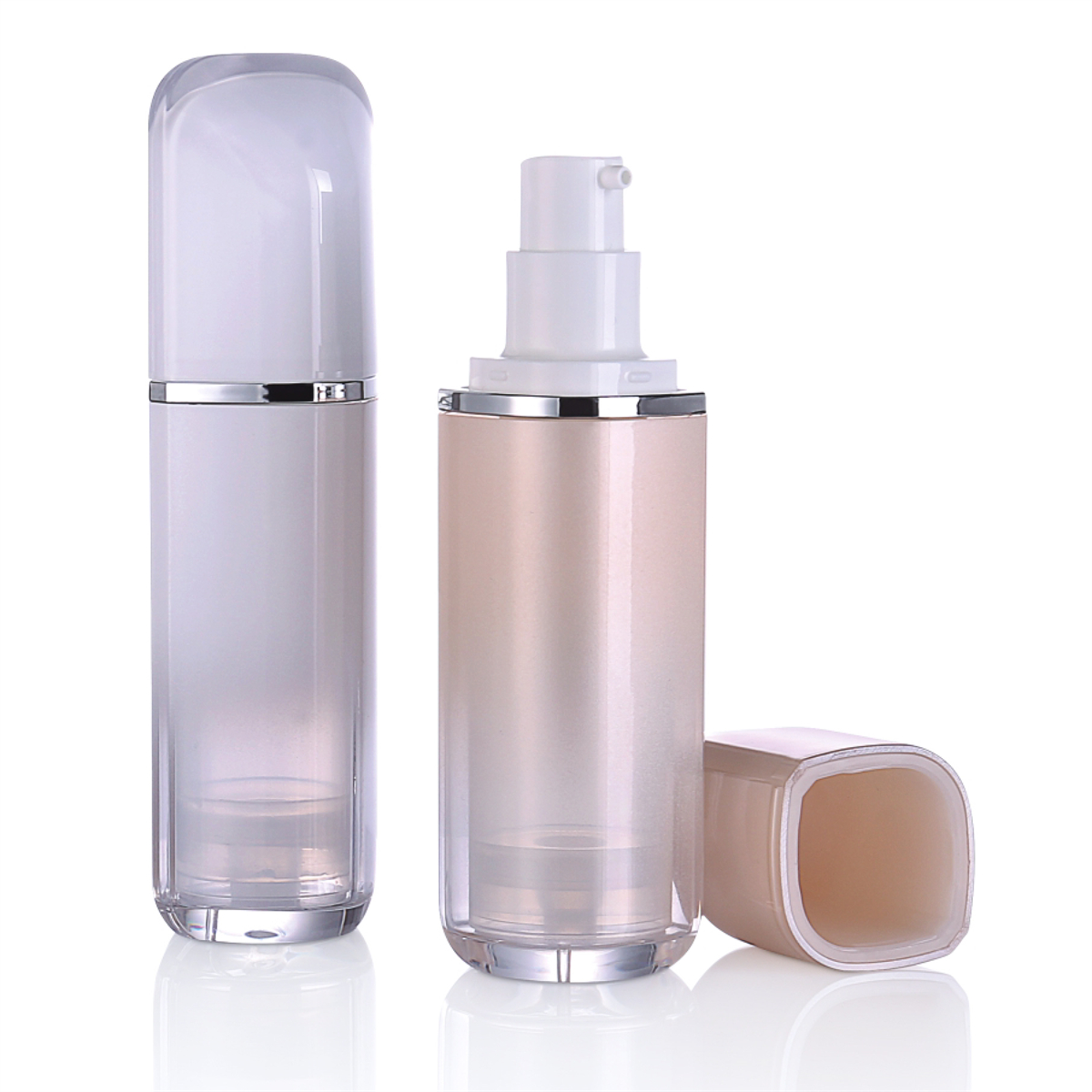 30ml buidéal caidéil aerless Lancel White Lancel Dúbailte le haghaidh Uachtar Moisturizing L14