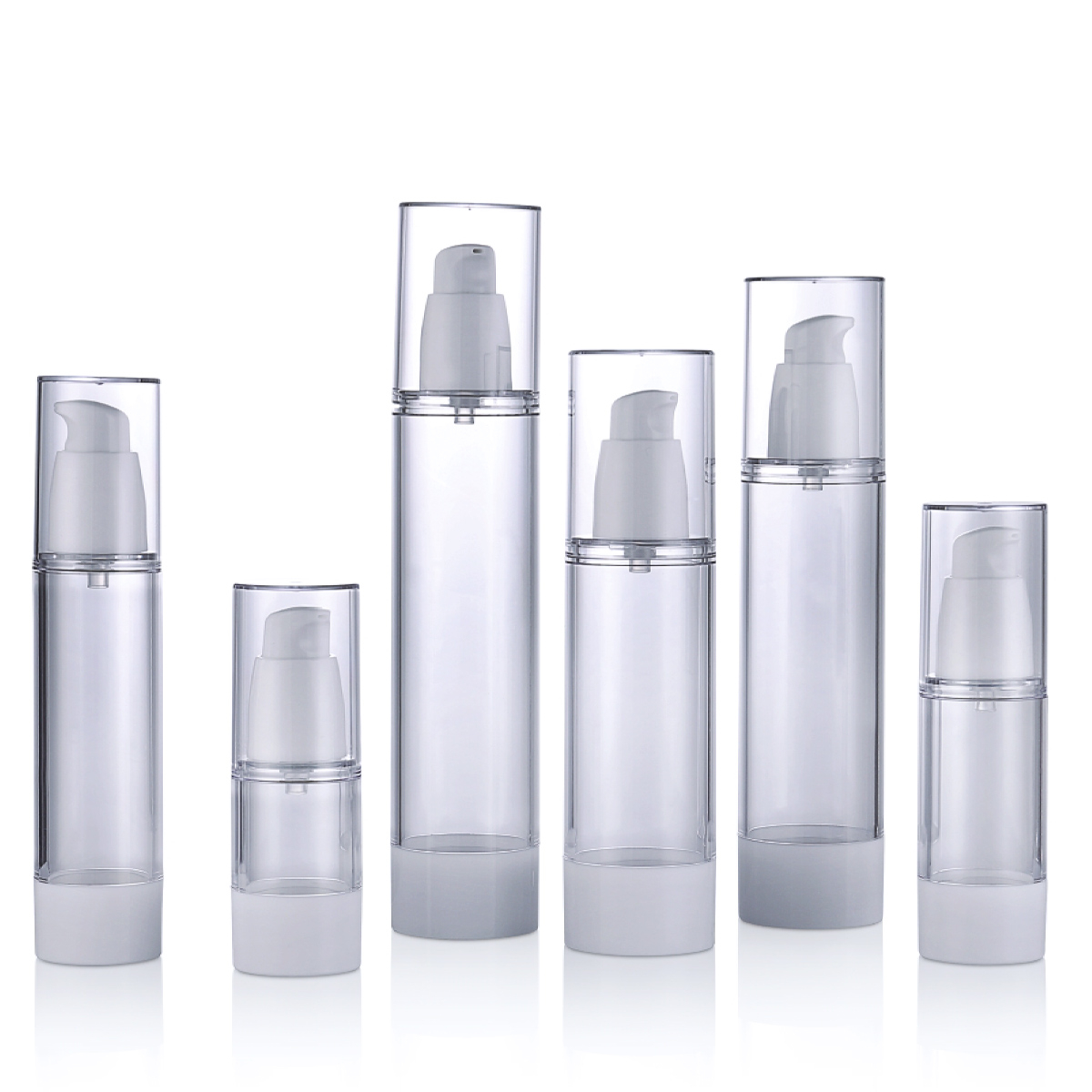 15ml 30ml 50ml 80ml 100ml 120ml Coimeádán Uachtar Plaisteacha in -athlíonta Glan Airless Taisteal Spraeála Alcóil Spraeála Buidéal Caidéal Sanitizer L03
