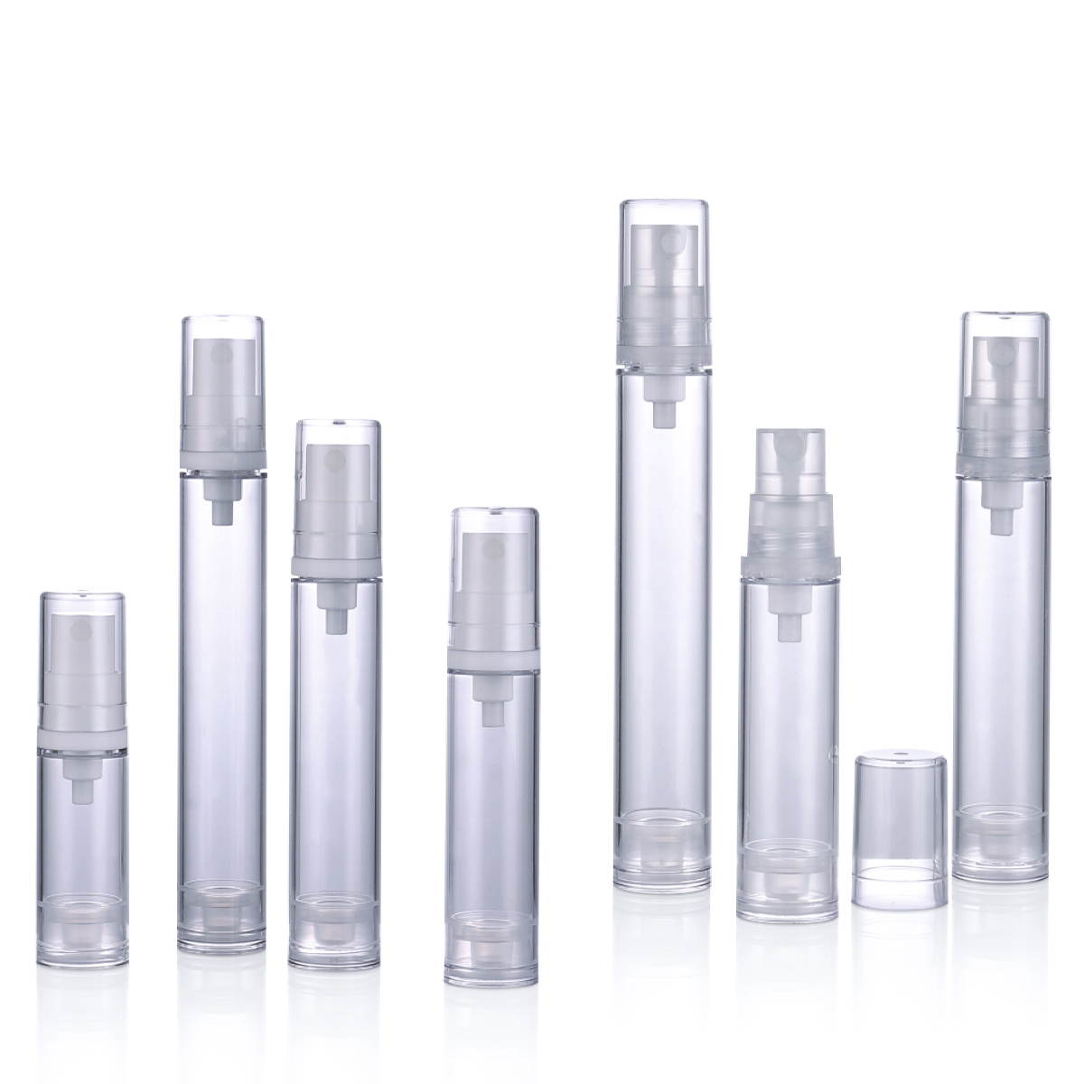 5ml 10ml 12ml 15ml PP mar lotion buidéal caidéil spraeála buidéal uachtar caidéil gan aer L12