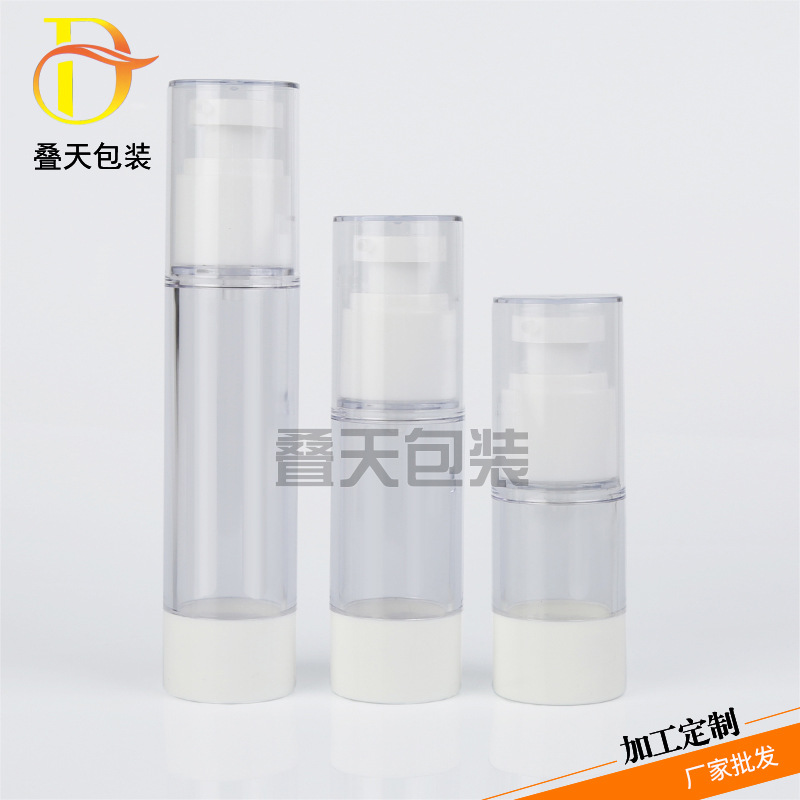 Buidéal fo -phacála plaisteach Preas Preas Preas 15 30 30ml Buidéal Lotion Fholúis Cosmaideach Iniompartha